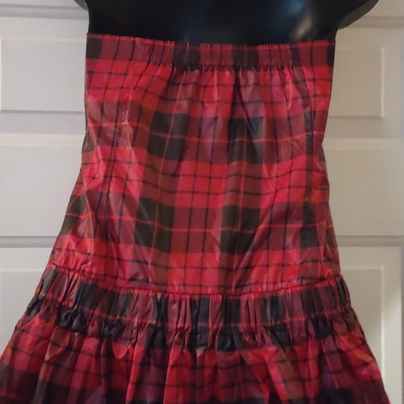 Nuvula Plaid Embroidered Drop Waist Dress - Picture 7 of 10